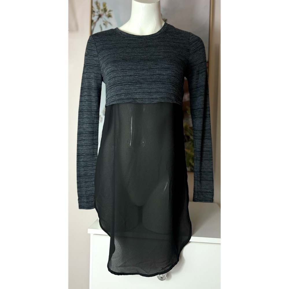 Urban Outfitters Silence + Noise Sheer Overlay Long Sleeve Pullover Sweater XS